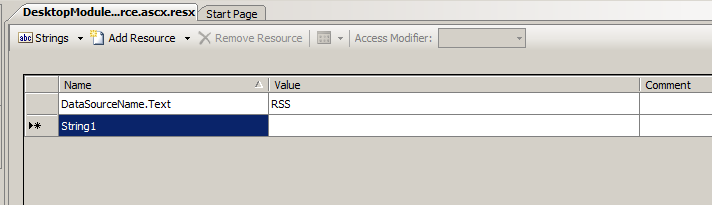 Editing the Resource File
