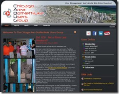 Chicago DNN User Group Website (screen shot)