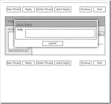 Figure 2: Desired Blog Layout