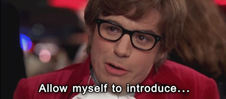 Austin Powers introducing himself
