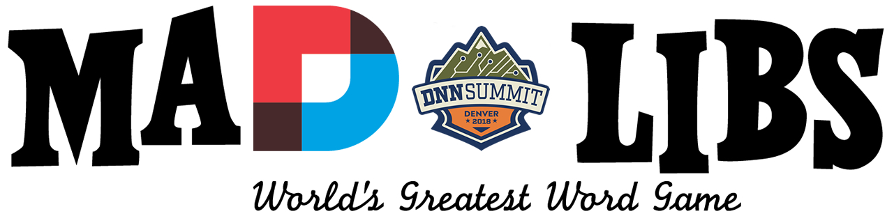 DNN Summit Mad Libs Banner