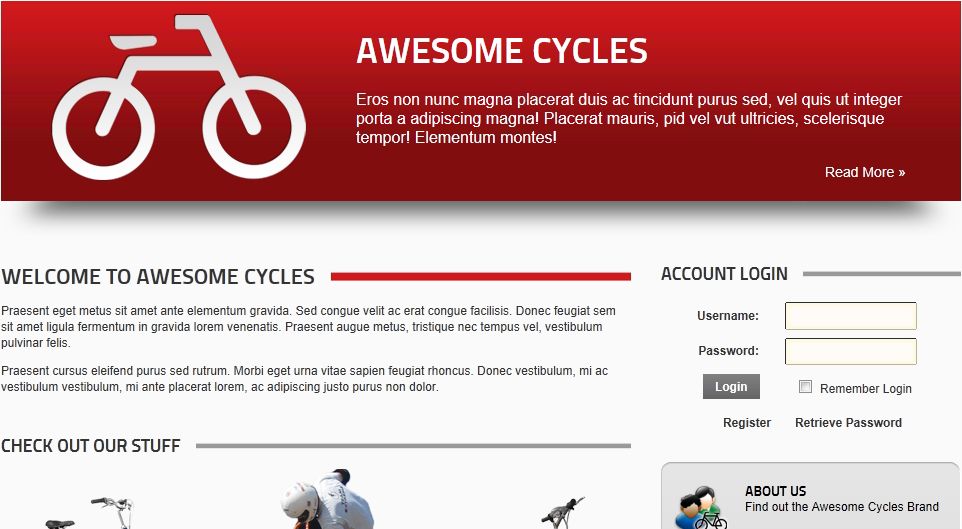 Login on Page - After
