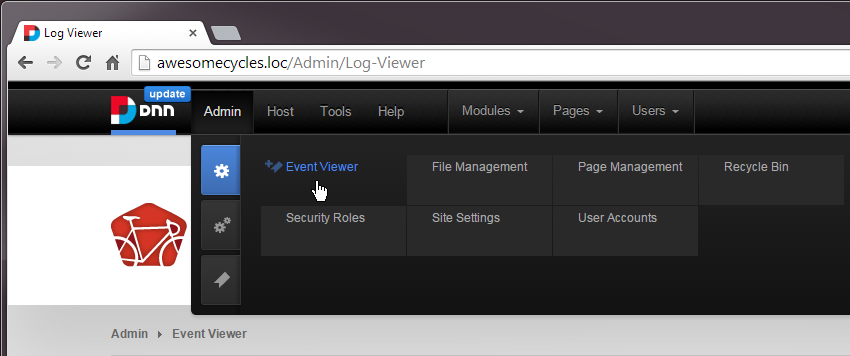 DNN's Event Viewer