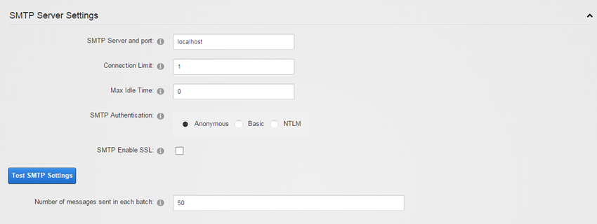 DNN SMTP Settings at the Host Level