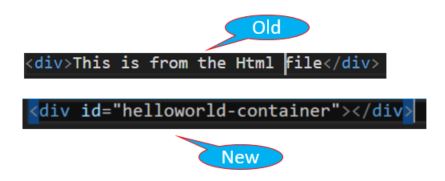 Difference in the Html File