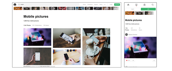Desktop vs. Mobile Site Comparison Desktop vs. Mobile Site Comparison