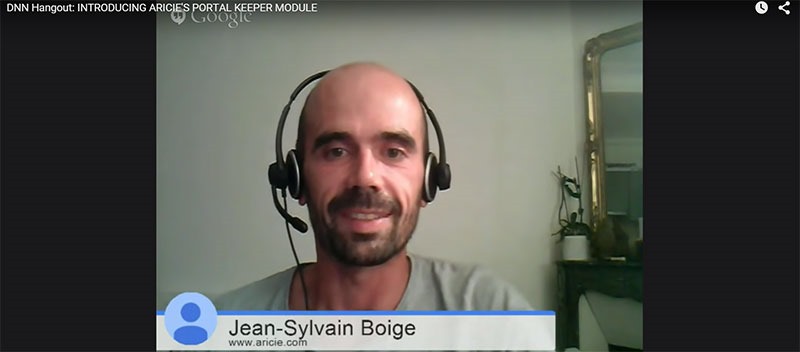 Jean-Sylvain Boige introduces us to PortalKeeper by Aricie