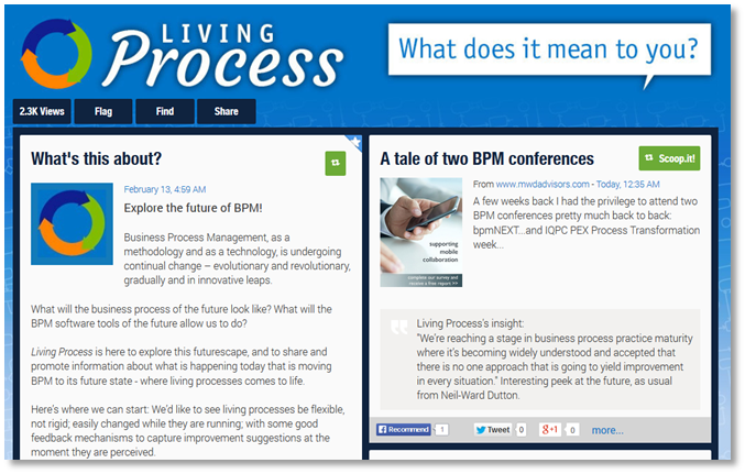 living process blog powered by scoop.it