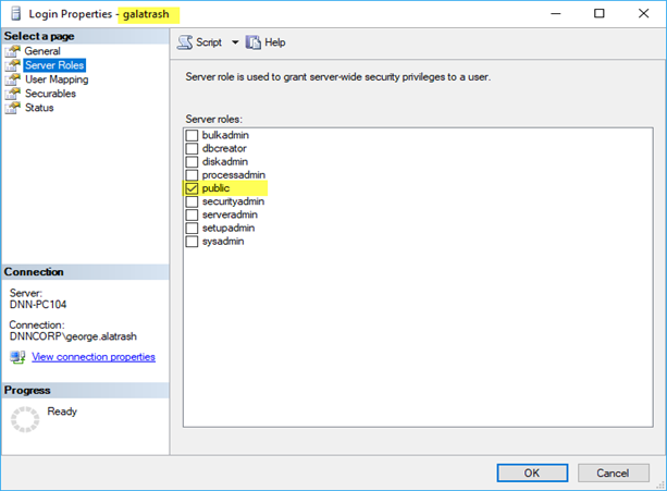 Fixing SQL Warnings displayed in Security Analyzer > DNN Corp