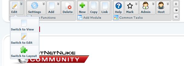 Advanced Control Panel - default view