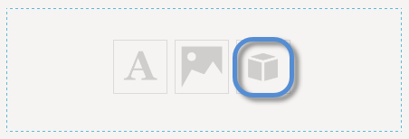 Pane with content icons