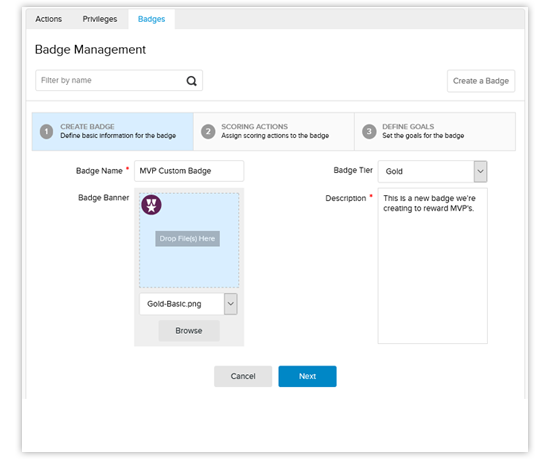 Badges | Evoq CMS by DNN (DotNetNuke)