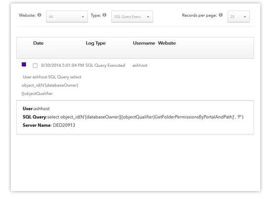 Event Viewer | Evoq CMS by DNN Software