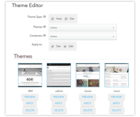 Theme Management | Evoq CMS by DNN Software