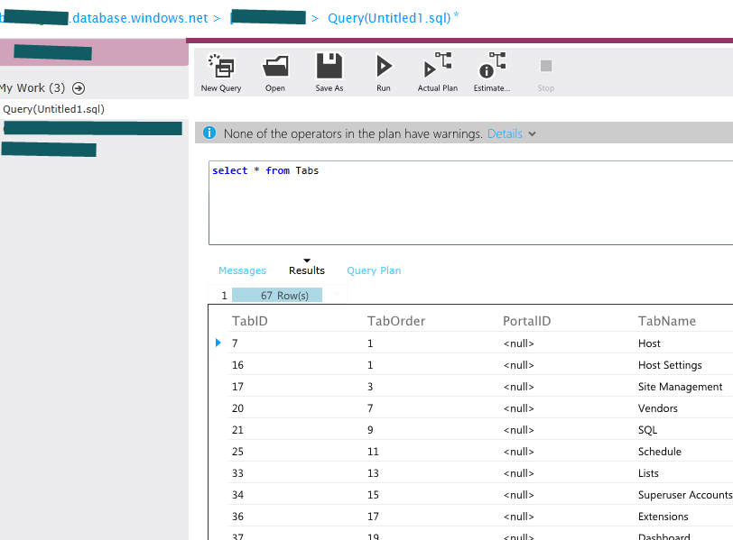 Online SQL Management tool